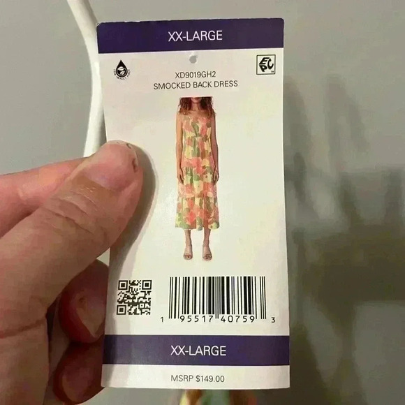 Social Standard by Sanctuary Women's smocked back Floral Maxi Dress XX-Large - Picture 6 of 9